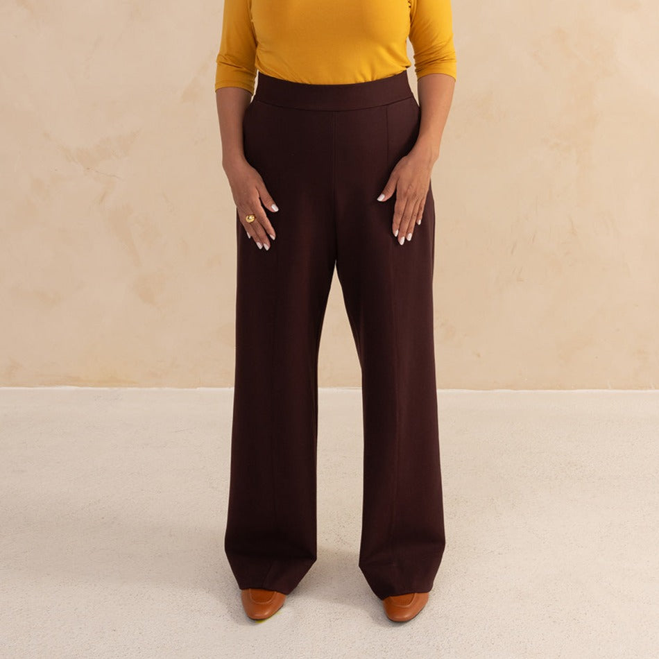 The Tailored Ponte Trouser, Women's Sustainable Wide Leg Pant