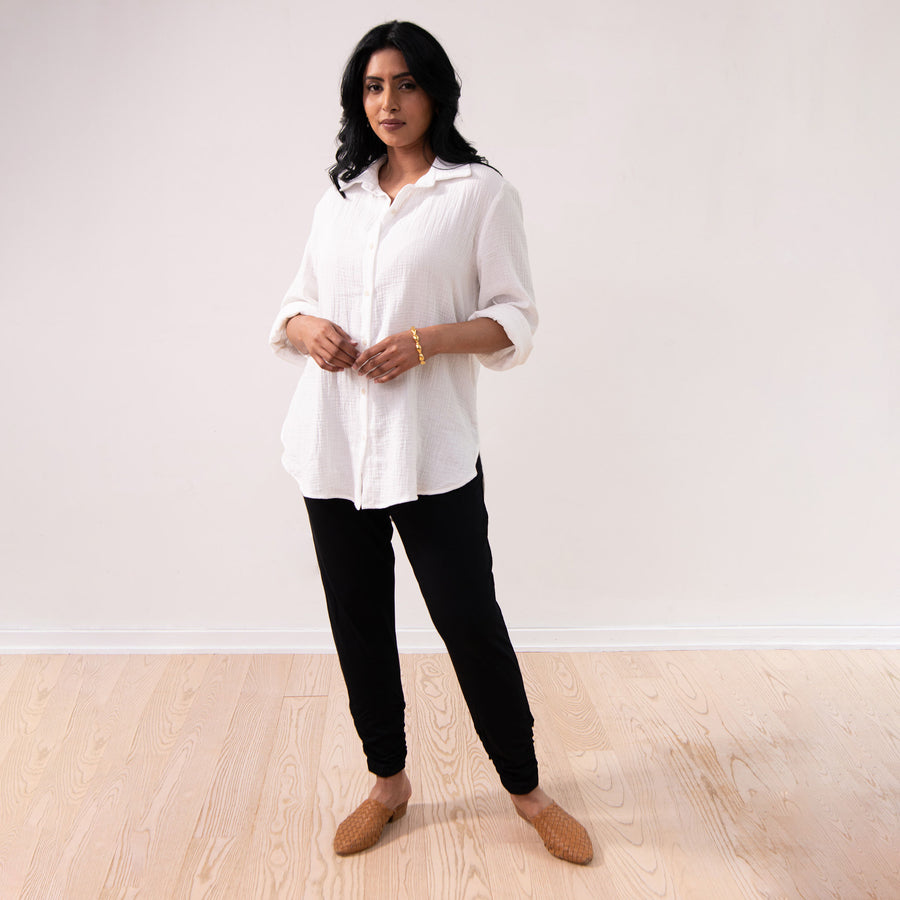 The Airy Gauze Button-up Shirt