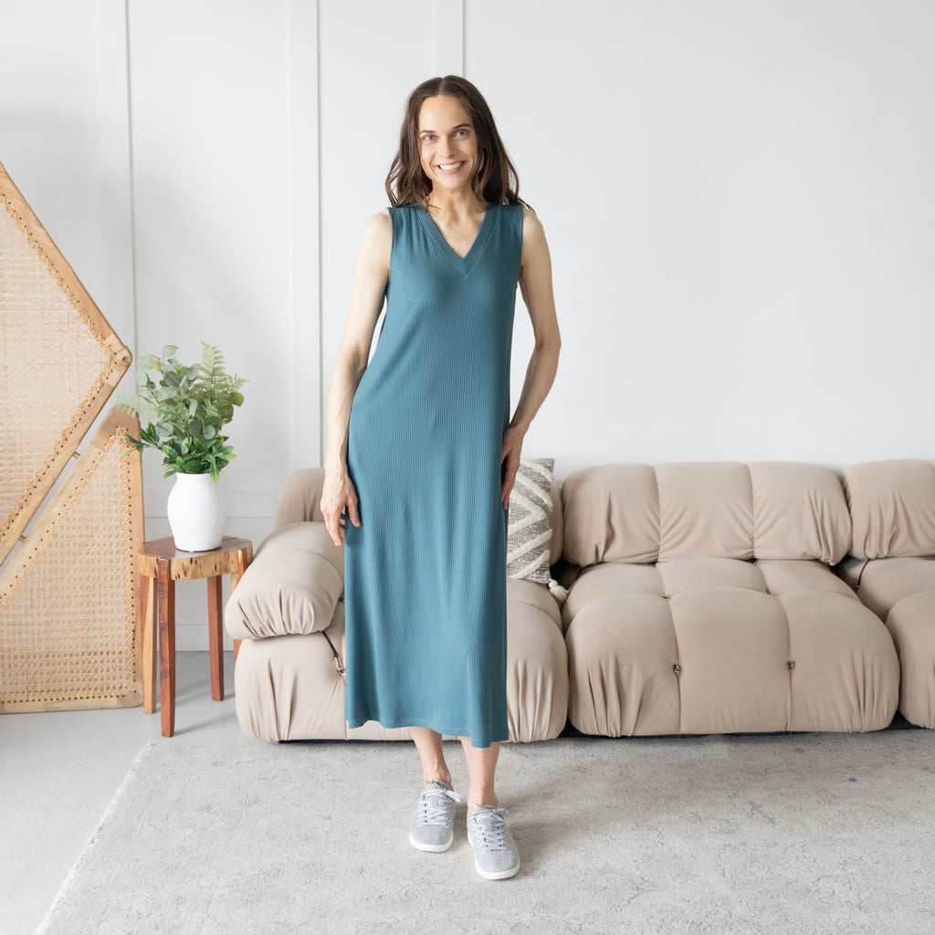 The Reversible Rib Knit Tank Dress