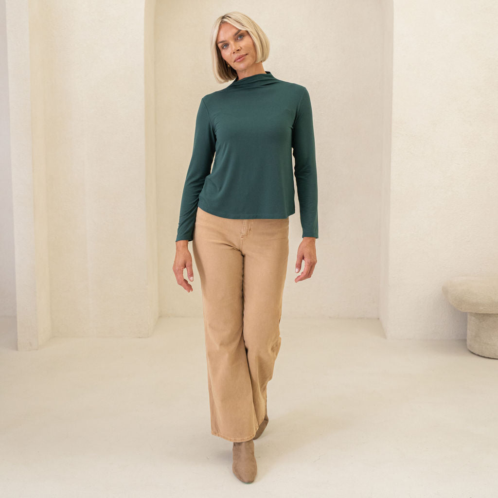The Going Places Long Sleeve Mock Neck