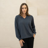 The Bamboo Merino Dressy V-Neck Sweatshirt