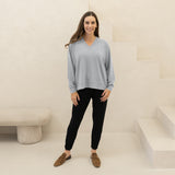The Bamboo Merino Dressy V-Neck Sweatshirt