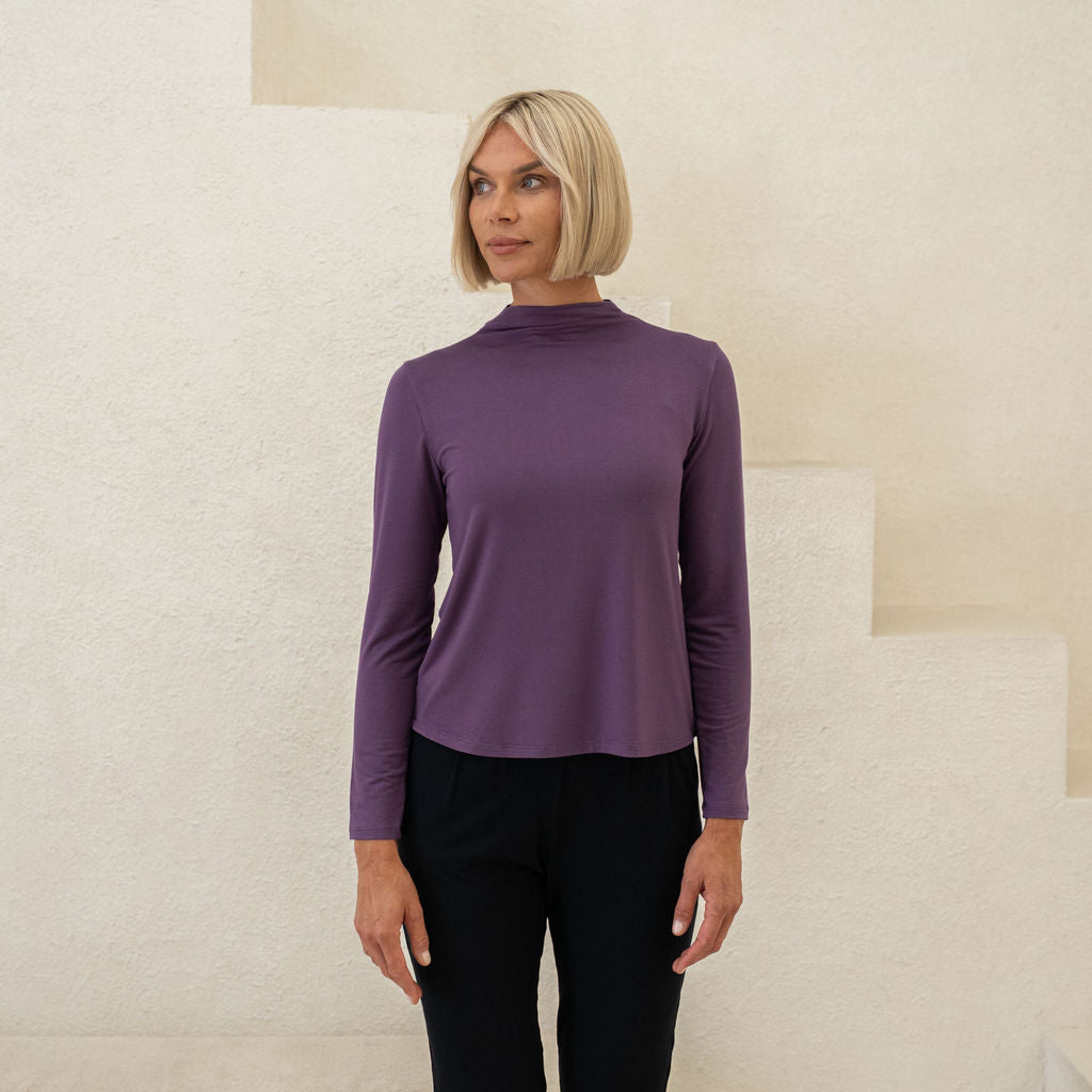 The Going Places Long Sleeve Mock Neck