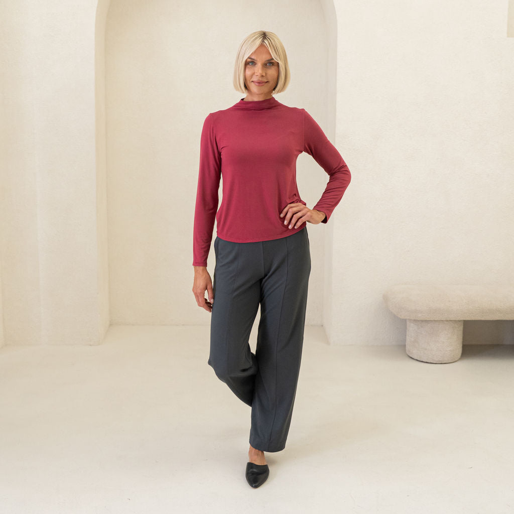 The Going Places Long Sleeve Mock Neck