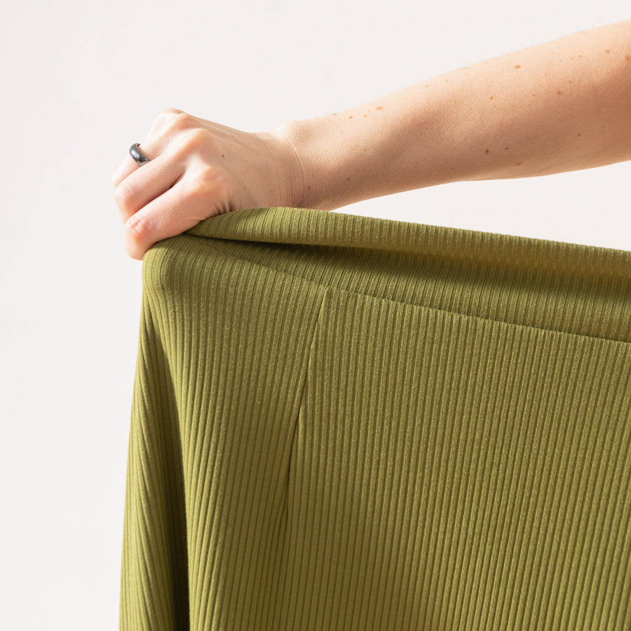 The Dressy Rib Knit Midi Skirt