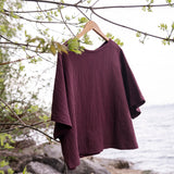 The Airy Gauze Reversible Blouse