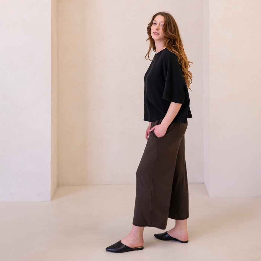 The Dressy Wide Leg Crop Pant