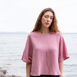 The Airy Gauze Reversible Blouse
