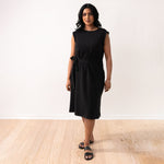 black sleeveless dress for women