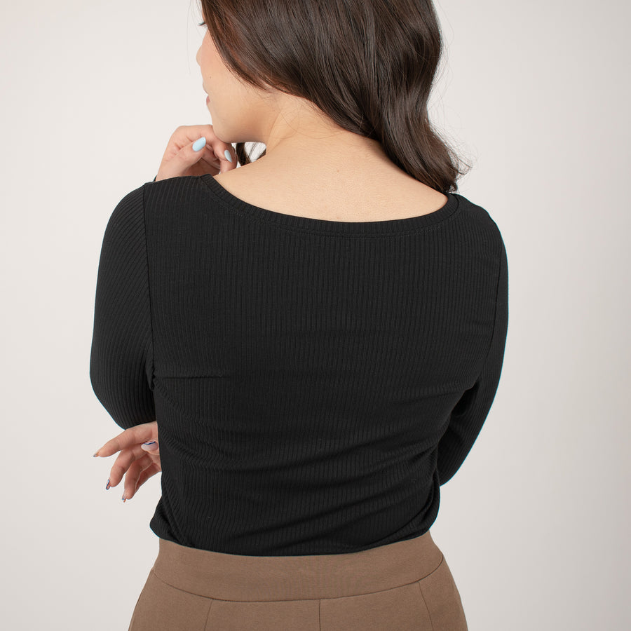 The Dressy Rib Knit Top